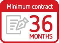 Minimum contract 36 months