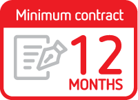 12 month minimum contract