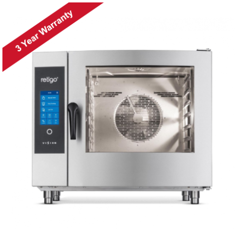 Retigo Blue B611 Combi Oven - 3 Year Warranty - Front View