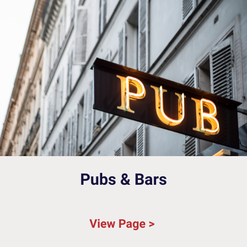 Catering equipment rental for pubs & bars