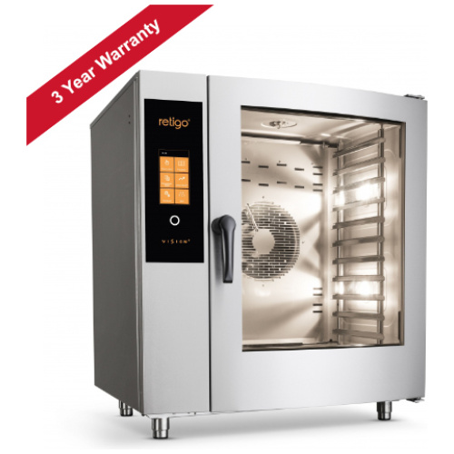 Retigo Orange O1011 Plus Combi Oven - 3 Year Warranty - Side View