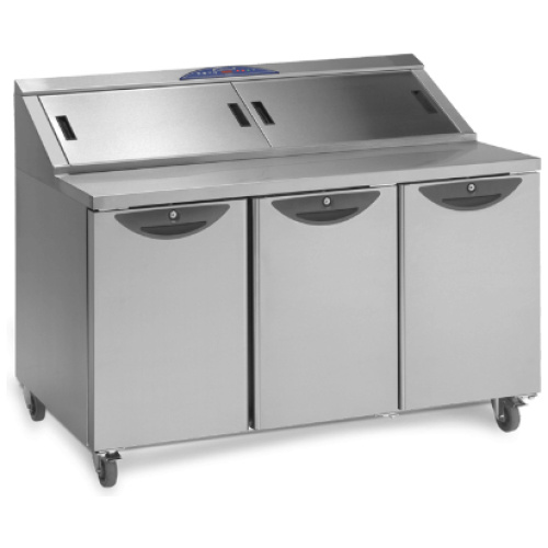 Williams CPC3-SS Onyx 3 Door Refrigerated Food Prep Counter - Side View