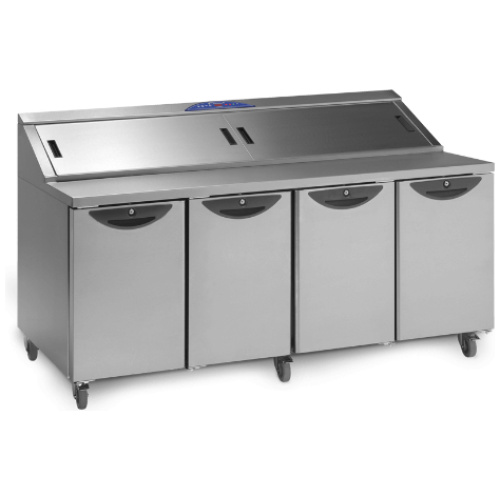 Williams CPC4-SS Onyx 4 Door Refrigerated Food Prep Counter - Side View