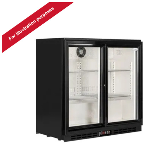 Lowe H3DD 2 Door Back Bar Display Fridge