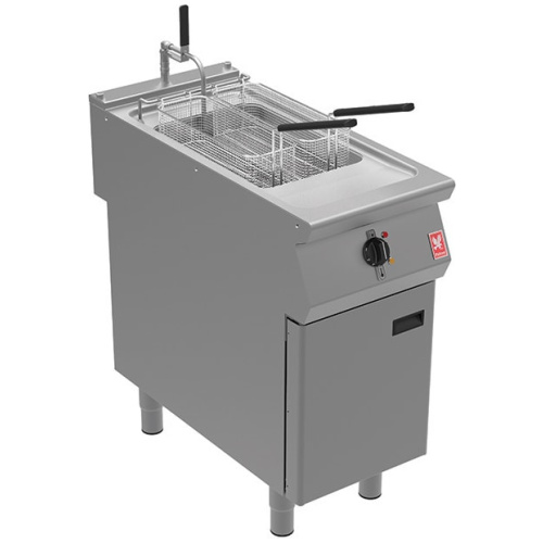 Falcon E9341F F900 Series Freestanding 20L Single Tank Twin Basket Electric Fryer with Filtration