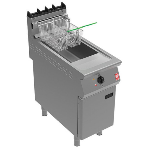 Falcon G9341F F900 Series Freestanding 18L Single Tank 2 Basket Gas Fryer with Filtration