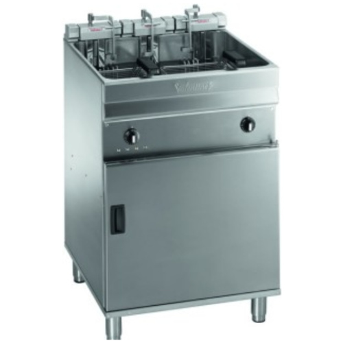 Valentine EVO600 P 600mm 2 Basket Freestanding Single Tank Fryer with Filtration on Castors