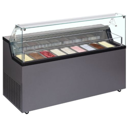 Framec Mirabella 9 9 Pan Ice Cream Scooping Display Freezer Cabinet
